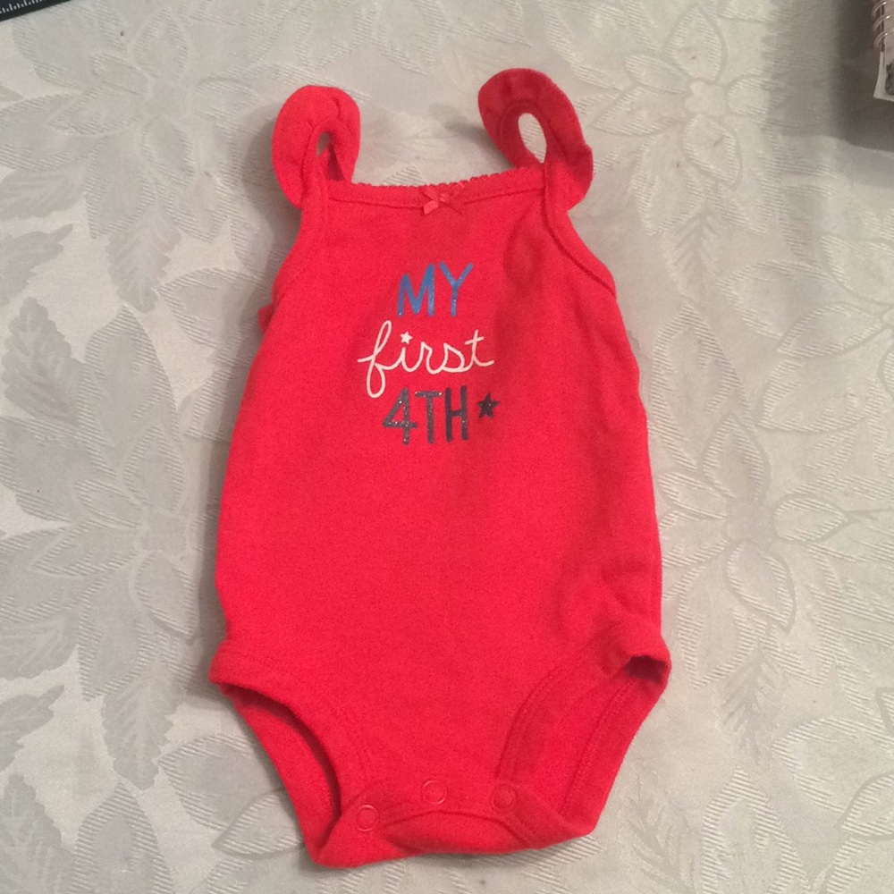 Carter’s “My First 4th” Onesie. Newborn.
